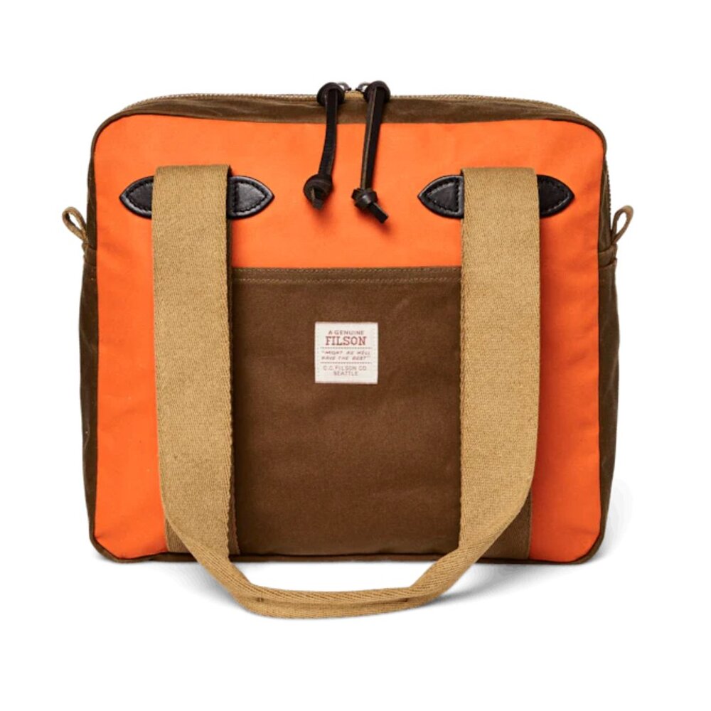 Filson Tin Cloth Tote Bag w Zippe